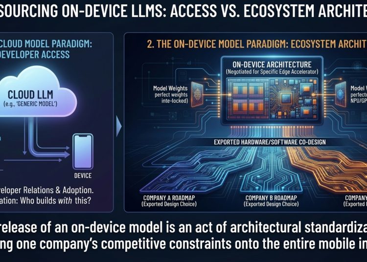 Open-Sourcing On-Device LLMs: The Difference Between Developer Access and Ecosystem Architecture