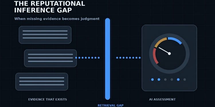 When AI Can’t Find You: The Reputational Inference Gap in AI-Mediated Search